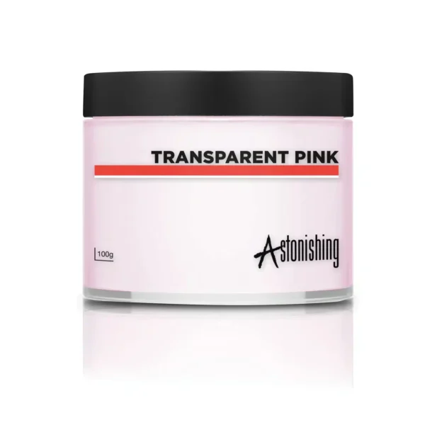 ACRYLIC POWDER TRANSPARENT PINK 100GR
