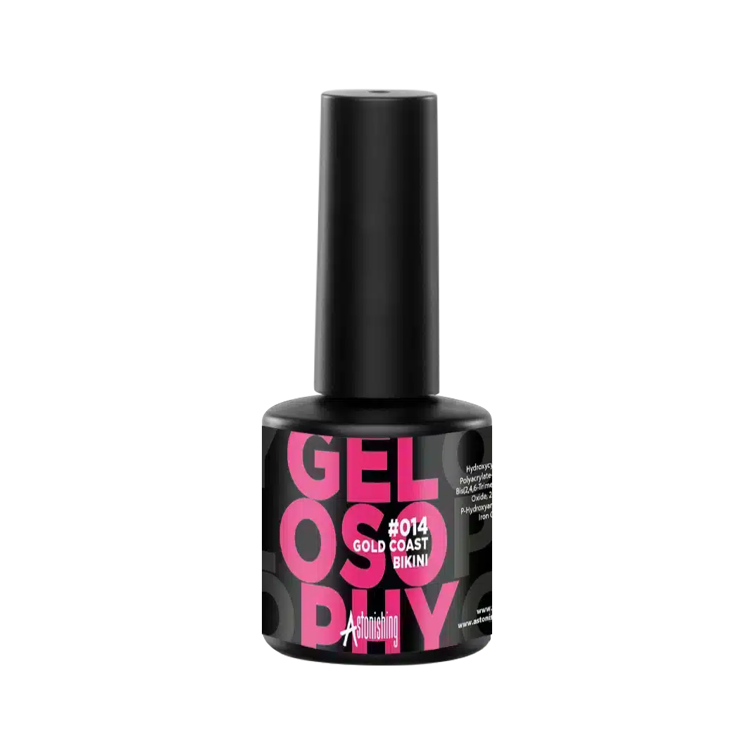 Gelosophy #014 Gold Coast Bikini nagelgellak van Astonishing, 15 ml voor een stralende kleur op je nagels