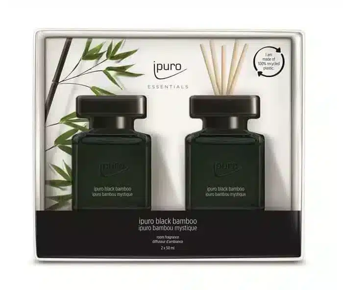 Essentials navulset 2x50ml Black Bamboo voor de geurdiffuser met verfijnde geur thuis