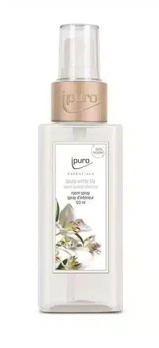 Essentials roomspray 120ml met de bloemige geur White Lily voor een zachte sfeer