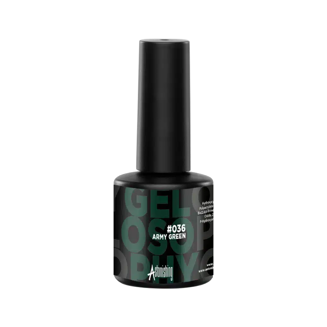 Astonishing Gelosophy #036 Army Green, kleurintense nagelgel van 15 ml voor een mooie manicure