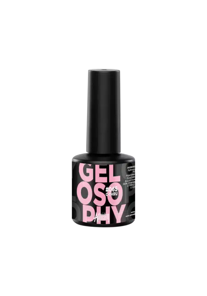 Astonishing Gelosophy #065 C-Thru, transparante nagelgel in een flesje van 15ml voor een subtiele manicure