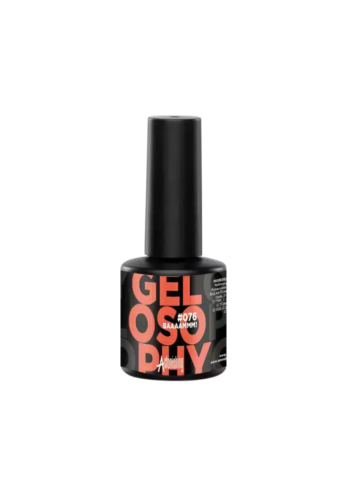 Astonishing Gelosophy #076 Baaaammm!, felle nagelgel in een flesje van 15ml voor een gedurfde manicure