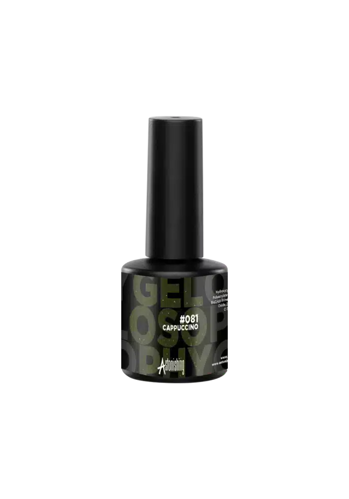 Astonishing Gelosophy #081 Cappuccino, warme bruine nagelgel in een flesje van 15ml voor een natuurlijke manicure