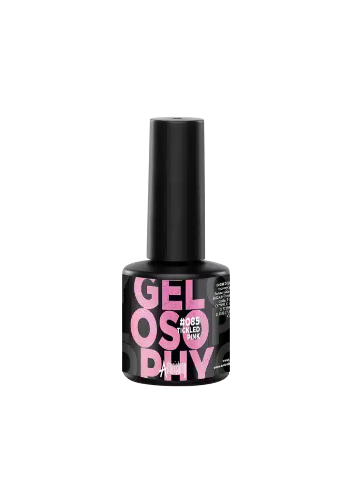 Astonishing Gelosophy #085 Tickled Pink, vrolijke roze nagelgel in een flesje van 15ml voor een mooie manicure