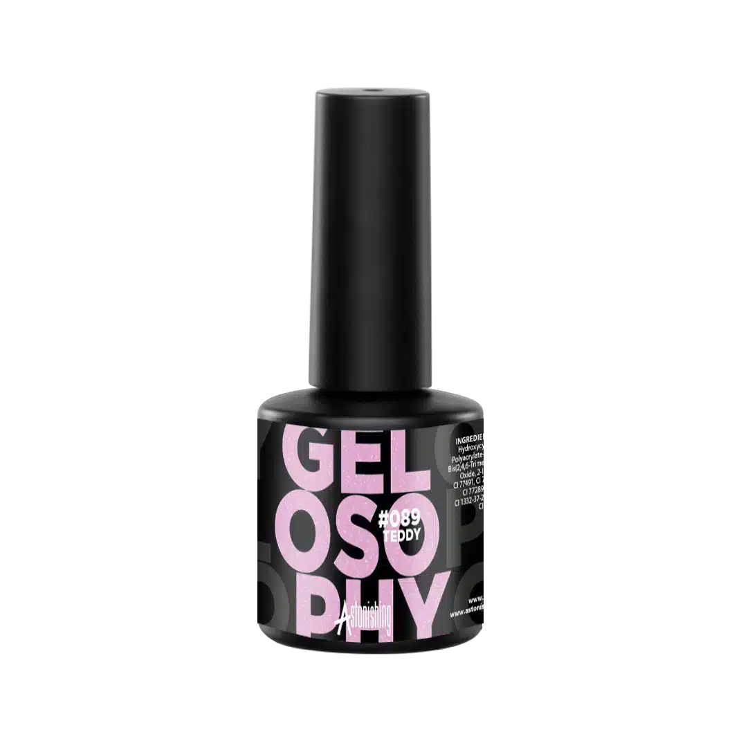 Astonishing Gelosophy #089 Teddy, warme nagelgel in een flesje van 15ml voor een knusse, natuurlijke manicure