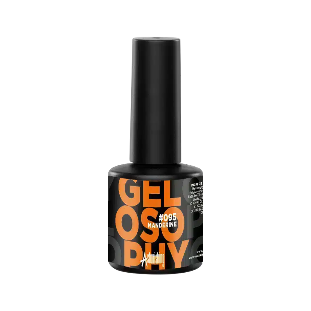 Astonishing Gelosophy #095 Manderine 15ml, mandarijnkleurige gellak voor een stralende manicure