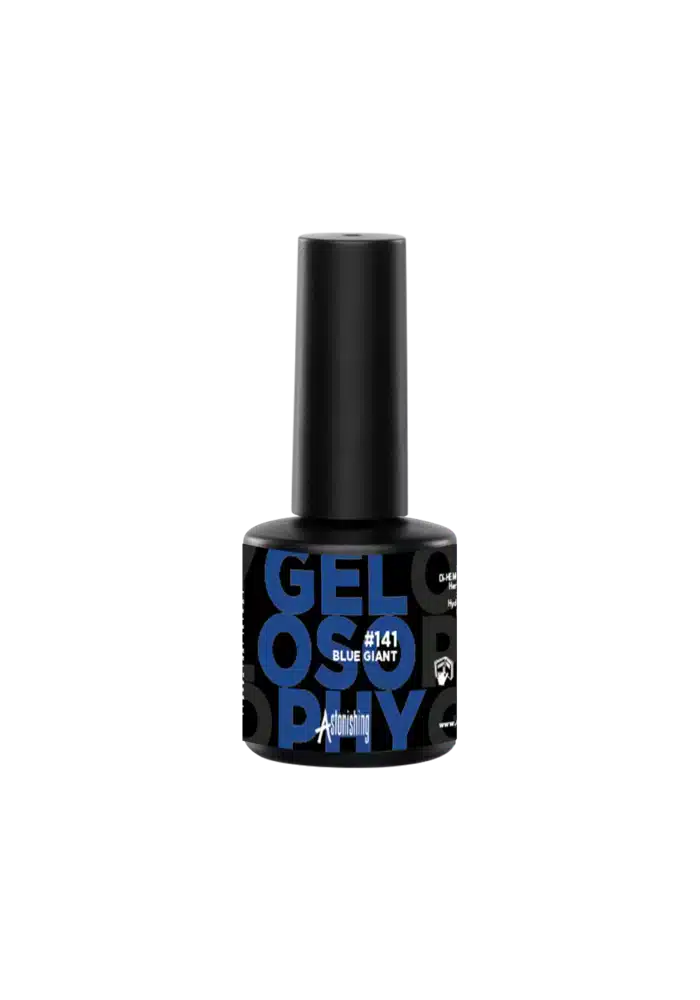 Astonishing Gelosophy #141 Blue Giant gelnagellak in 15ml flesje voor een opvallende blauwe kleur
