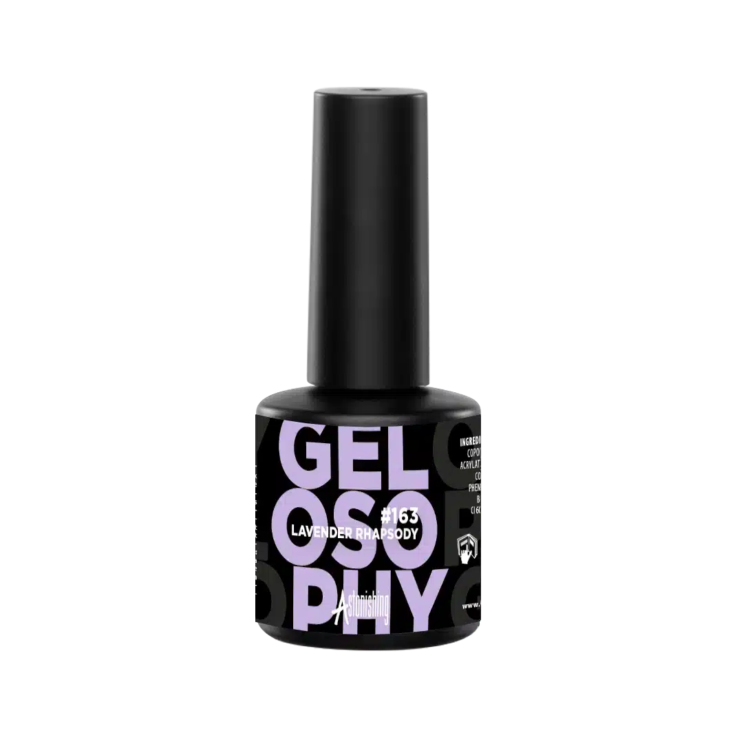 Astonishing Gelosophy #163 Lavender Rhapsody gelnagellak in 15ml flesje voor lavendelkleurige nagels