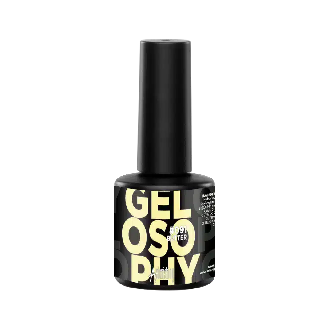 Astonishing Gelosophy Gelpolish #091 Butter 15ml, gellak voor een langhoudende kleurrijke manicure