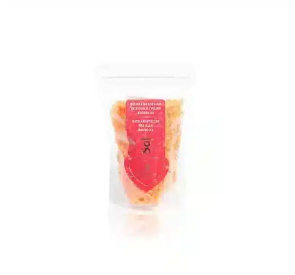 Bad- en peelingzout met geur Magnolia, 130gr voor een ontspannend en verzorgend bad