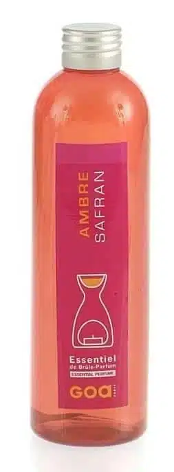 GOA brandolie met geur amber en saffraan, 250ml voor een warme sfeer in huis
