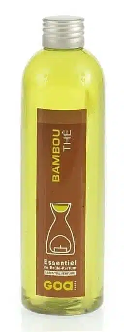 GOA brandolie met geur bamboe en thee, 250ml voor een warme sfeer in huis