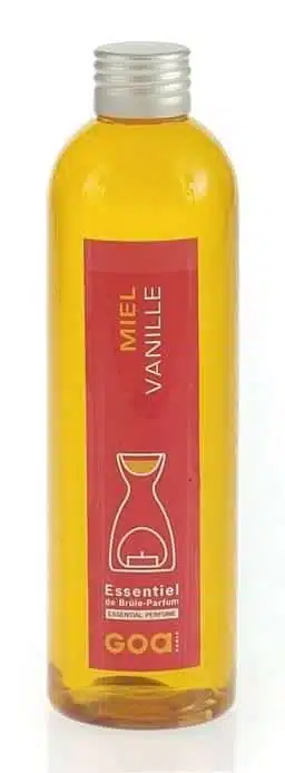 GOA brandolie met geur honing en vanille, 250ml voor een warme sfeer in huis