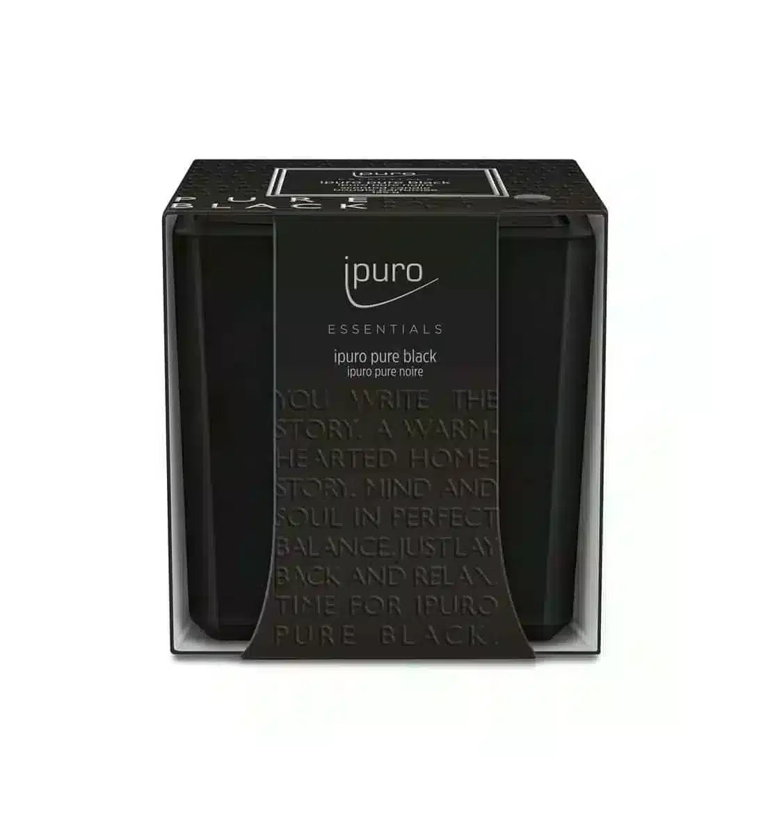 Essentials geurkaars 125g Pure Black voor een stijlvolle en intense sfeer in huis