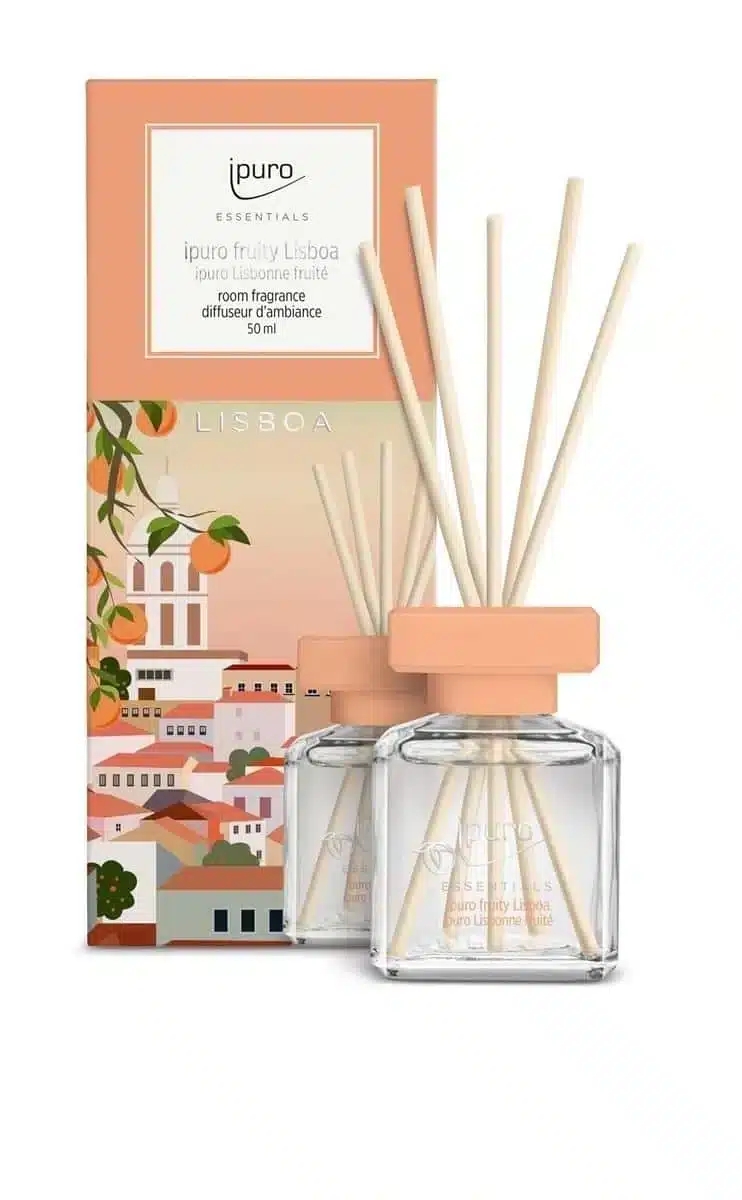 Essentials geurdiffuser 100ml Fruity Lisboa met fruitige geur voor een zonnige sfeer