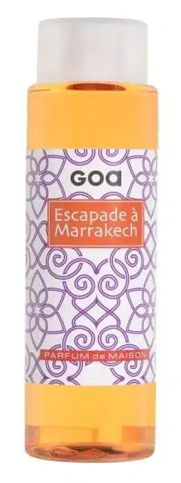 GOA navulling van 250ml met de geur Escapade a Marrakesh voor je geurstokjes thuis