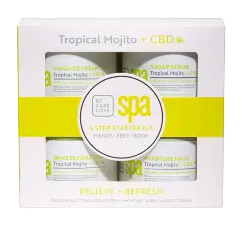 BCL Spa Starter Kit Tropical Mojito + CBD met 4 x 16 oz voor een complete voetverzorging