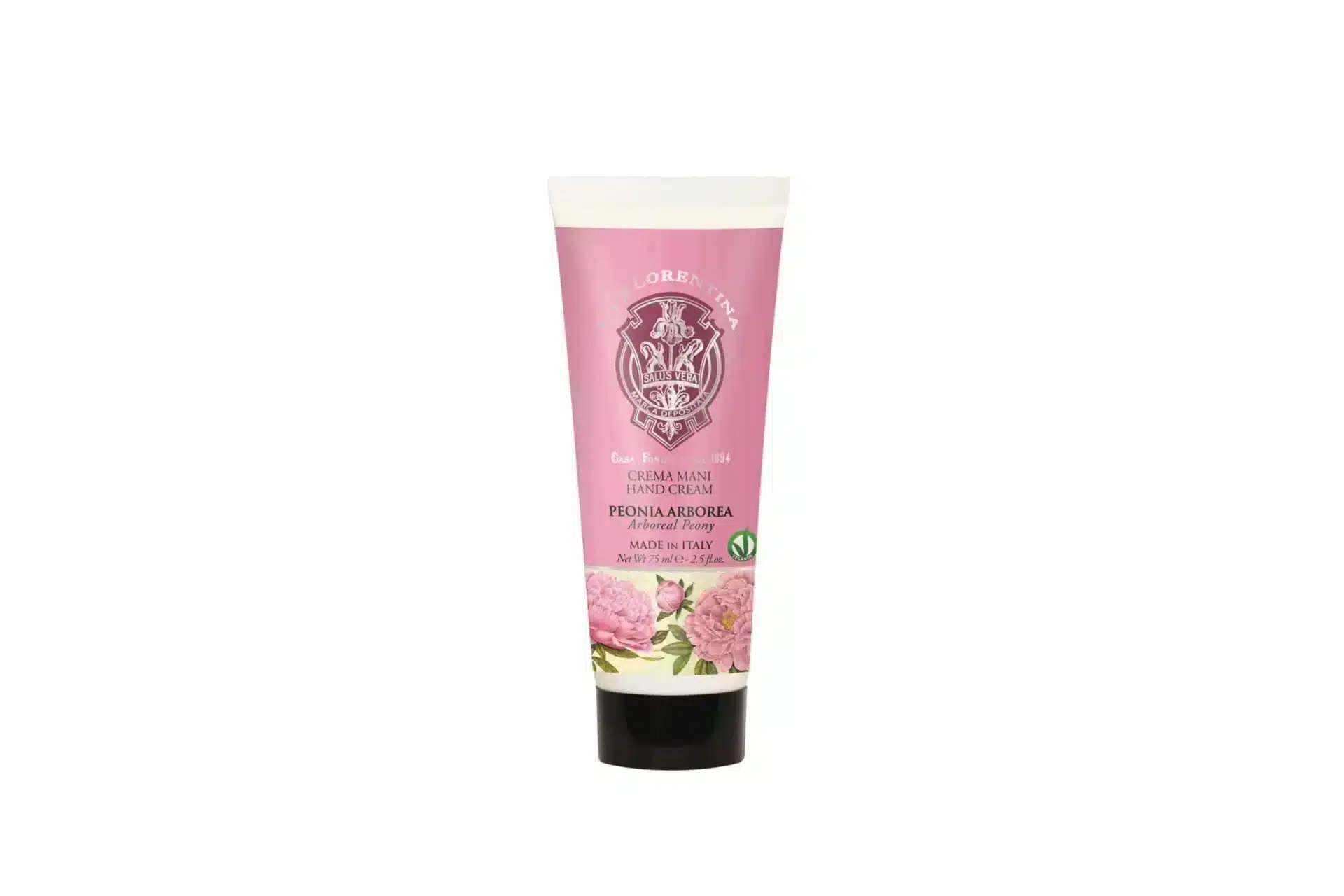 Handcrème Florentina Peonia Arborea - Pioenroos, 75 ml, met bloemige pioenroosgeur
