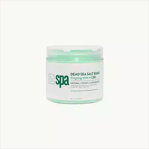BCL Spa Dead Sea Salt Soak met verfrissende munt en CBD, voetenbadzout van 454gr
