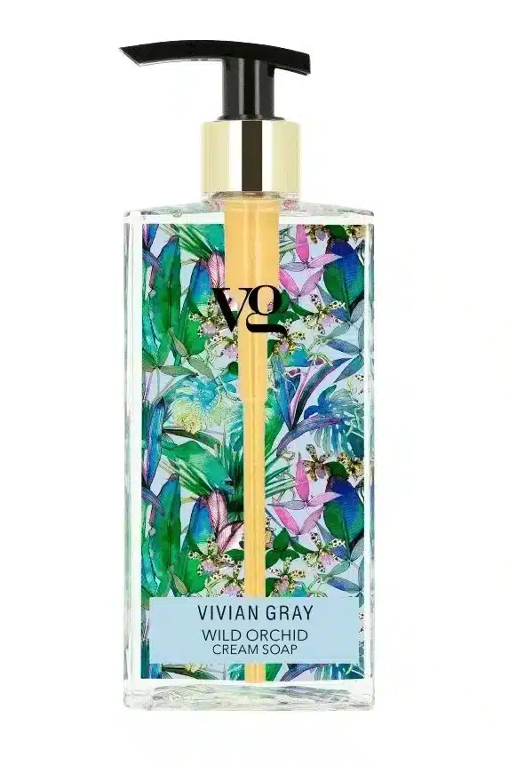 Wild Orchid vloeibare zeep van 350 ml met pomp en de bloemige geur van orchidee voor schone handen