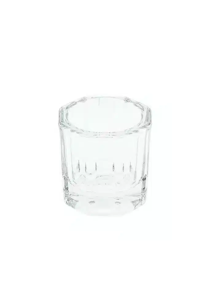 Glass Dappendish, glazen schaaltje voor acryl- en gelvloeistoffen