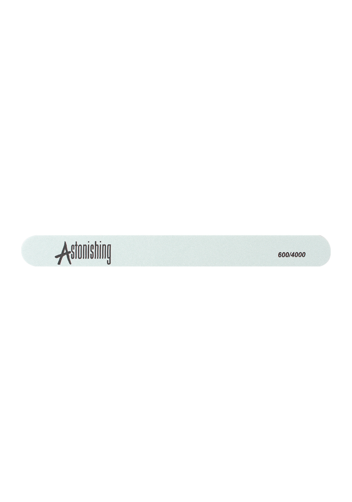 Astonishing 600/4000 High Shine Straight File polijstvijl voor hoogglanzende nagels
