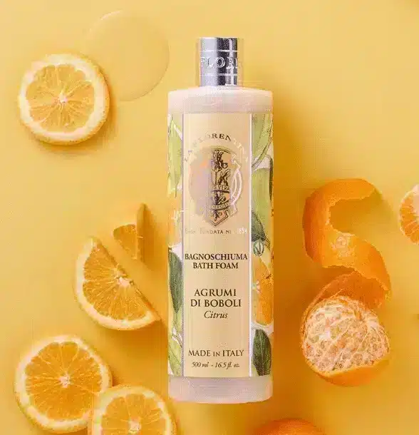Bath foam 500 ml Citrus Boboli, refreshing bath foam with a lively citrus scent