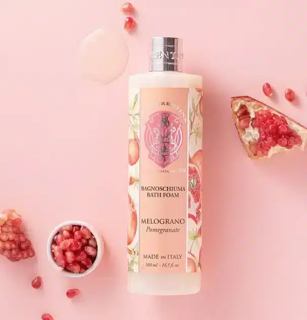 Bath foam 500 ml Pomegranate, nourishing bath foam with a fruity scent