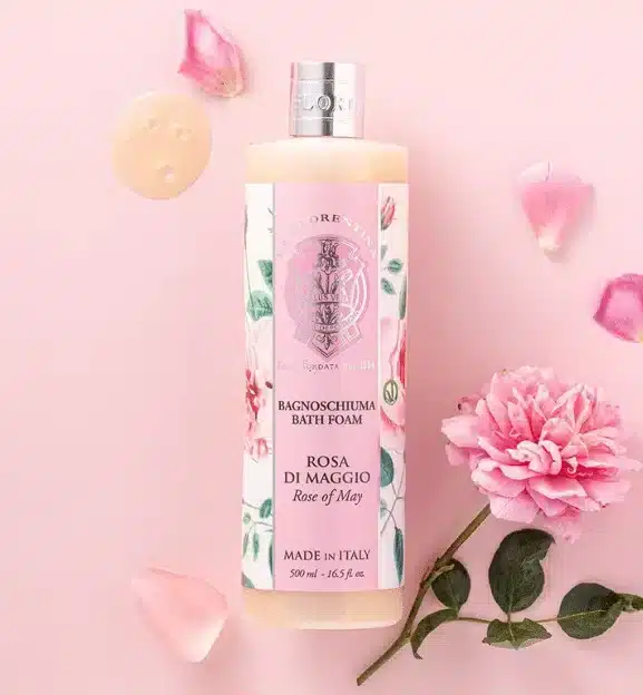 Bath foam 500 ml May Rose - Rose of May, nourishing bath with a refined rose scent