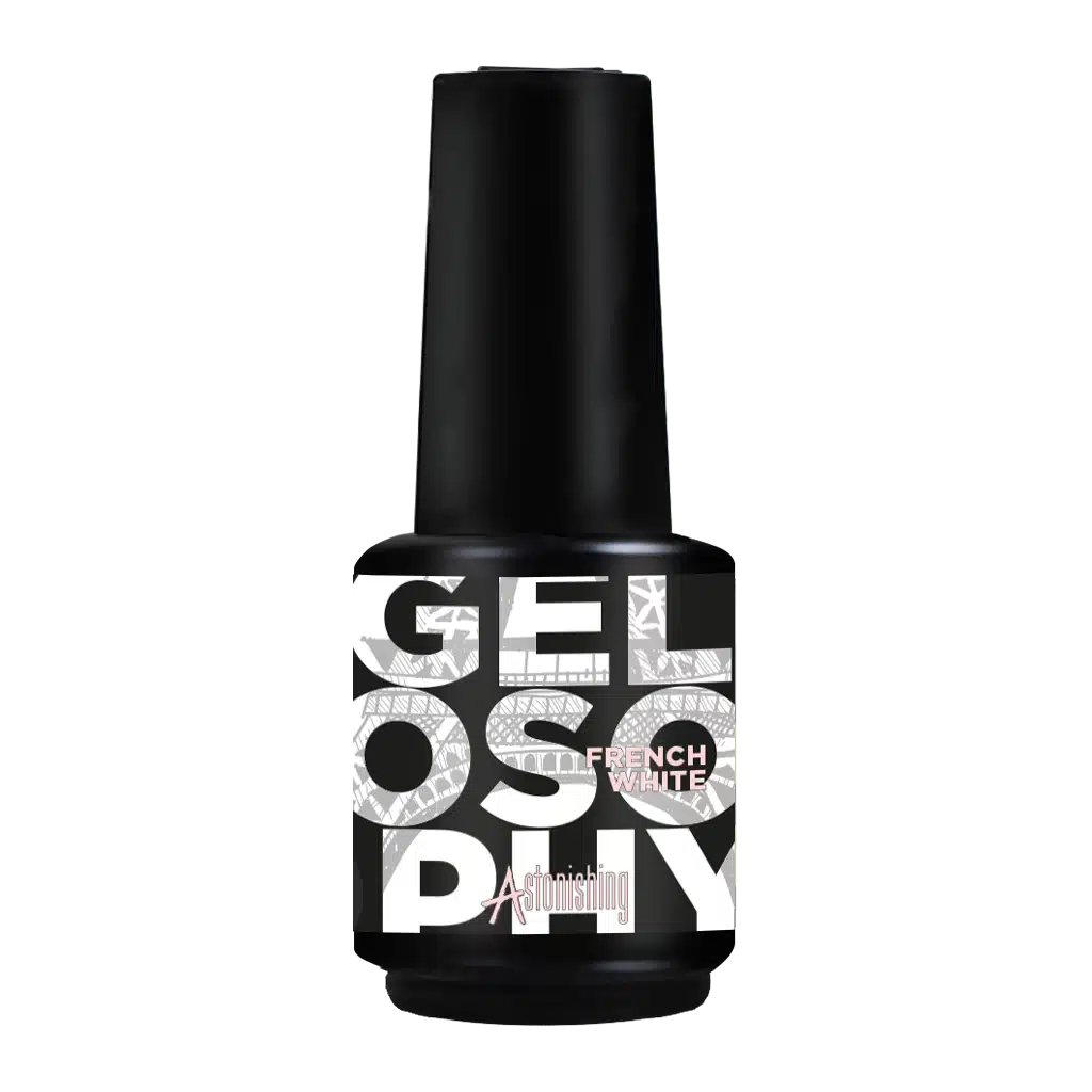 Gelosophy French White gellak in zuiver wit voor een klassieke French manicure, 15ml
