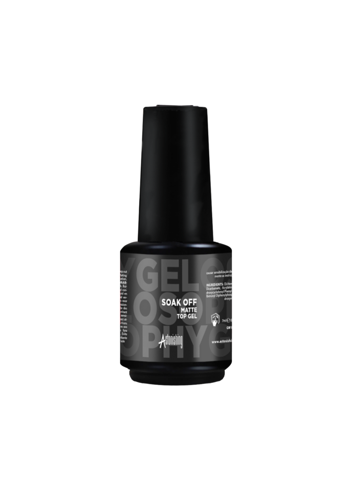 Astonishing Gelosophy Soak Off Matte Top Gel 15ml voor een matte finish op je gellak