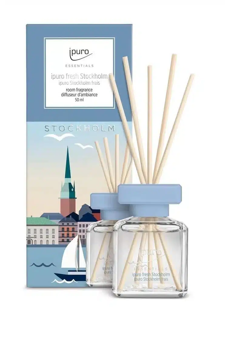 Essentials geurdiffuser 100ml Fresh Stockholm met frisse geur voor een heldere sfeer
