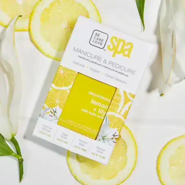 BCL Spa 4-Step Packette Box met citroen en lelie voor een complete voetverzorging in vier stappen