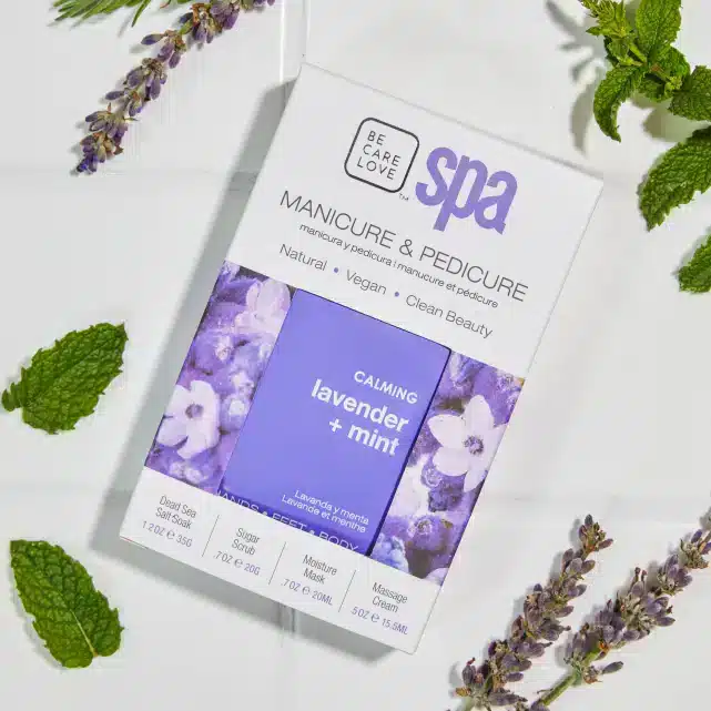 BCL Spa Packette Box met Lavender + Mint voor een ontspannende spa-pedicure bij u thuis