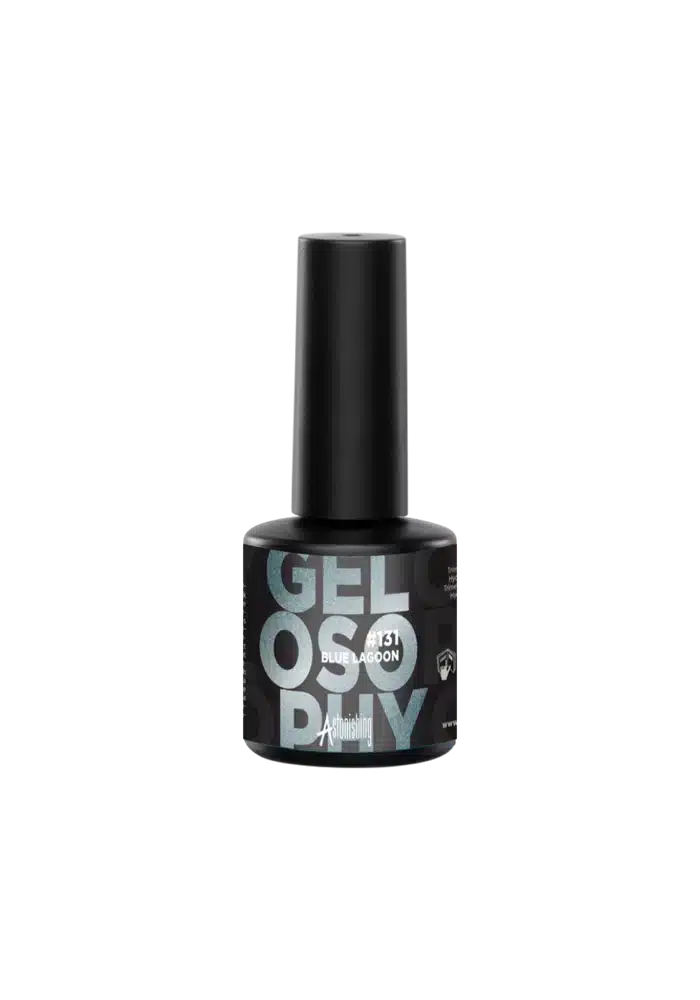 Astonishing Gelosophy #131 Blue Lagoon gellak in helderblauwe tint, flesje van 15 ml