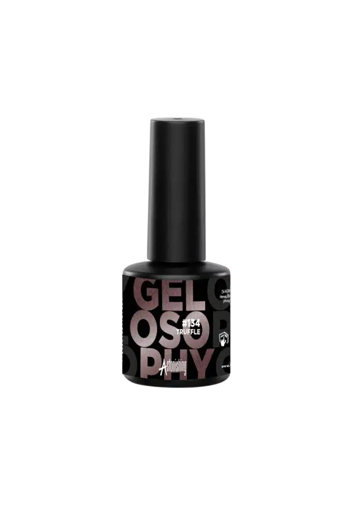 Astonishing Gelosophy #134 Truffle gellak in warme truffelbruine kleur, 15 ml flesje