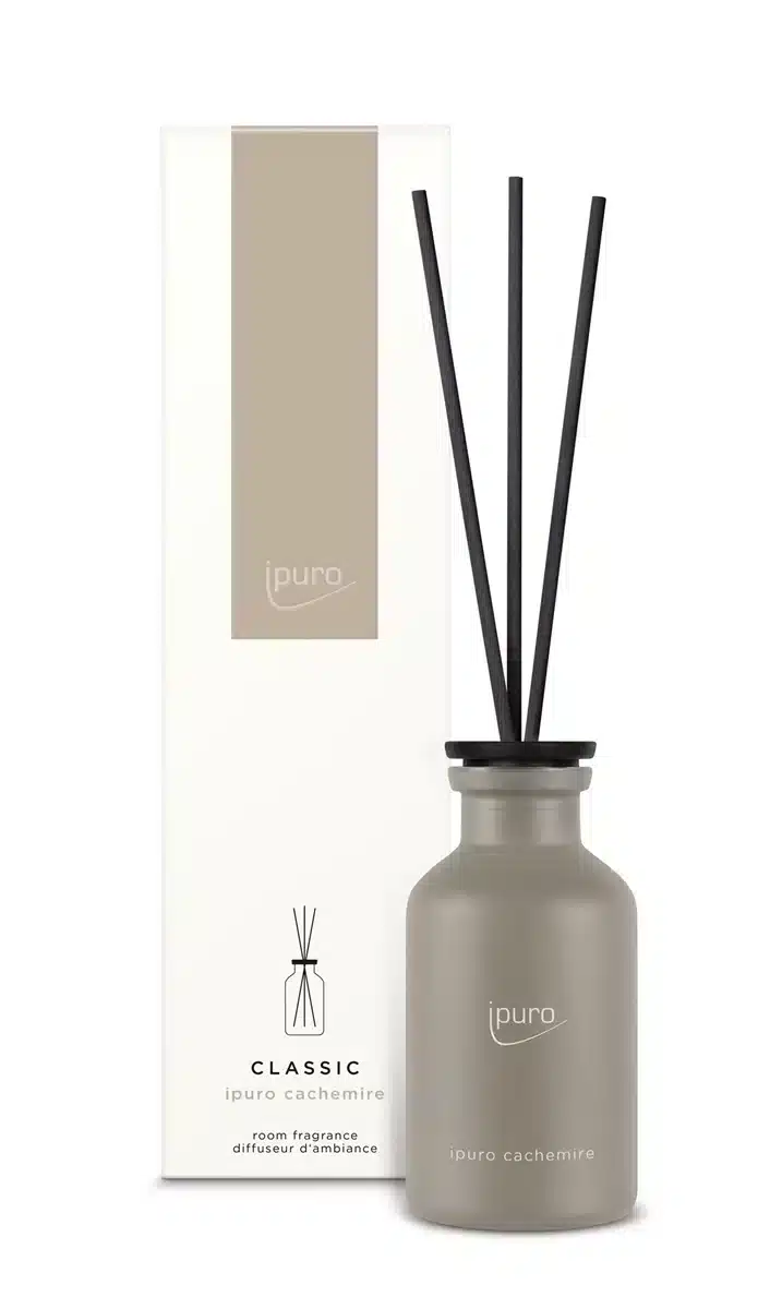 Ipuro Classic Cachemire 240ml huisparfum met zachte, warme geur voor een aangename sfeer in huis