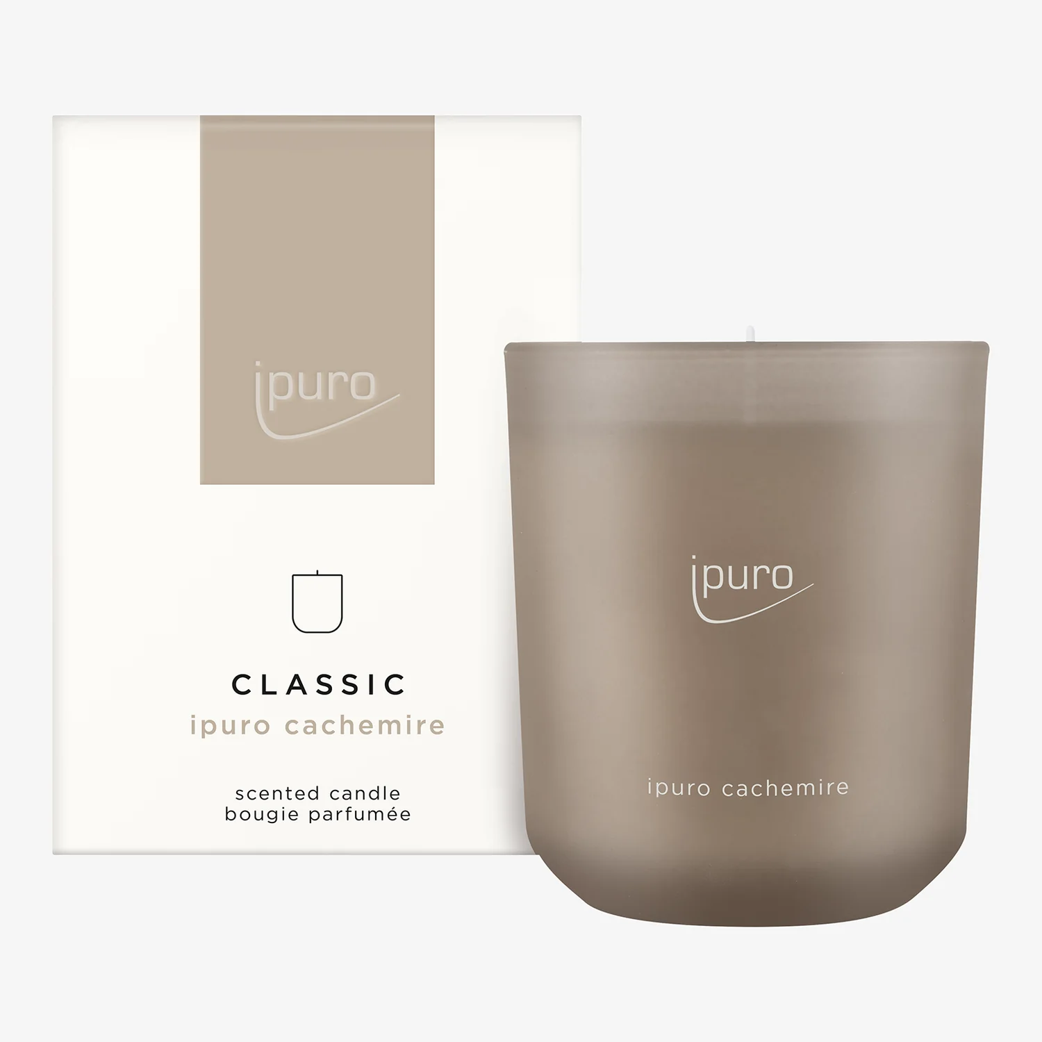 ipuro Classic cachemire geurkaars van 270g voor een warme en zachte sfeer in huis