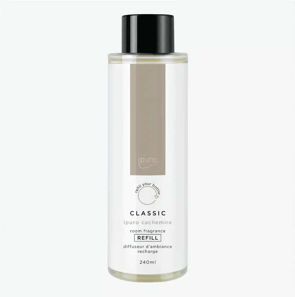 ipuro Classic cashmere navulling van 240ml voor de geurverspreider met geurstokjes