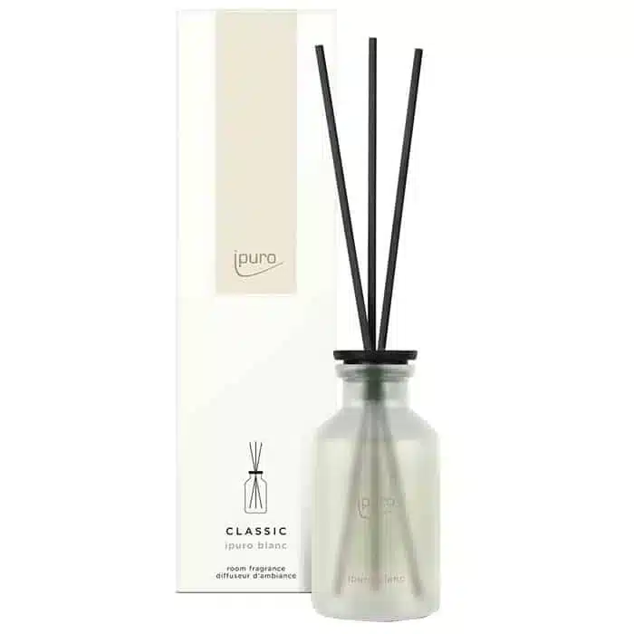 Ipuro Classic Blanc 240ml home fragrance with a pure, fresh scent for a pleasant atmosphere at home