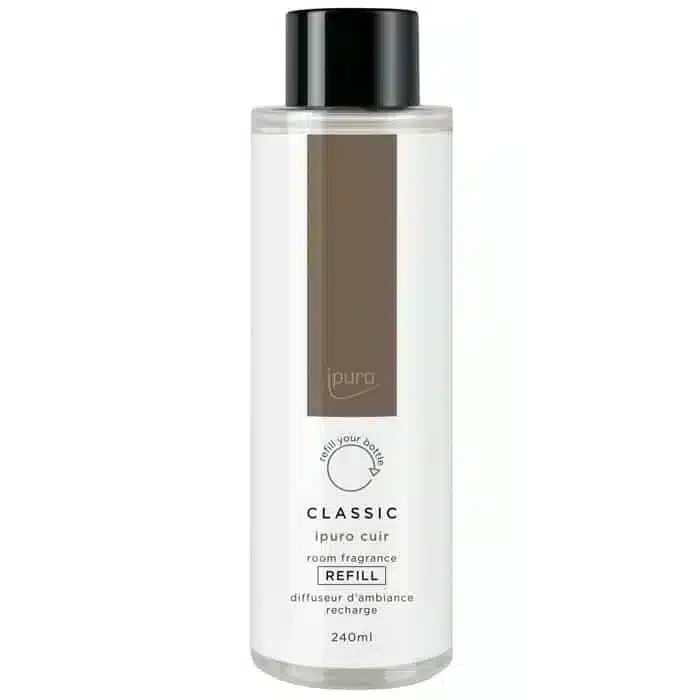 ipuro Classic cuir 240ml refill for the reed diffuser
