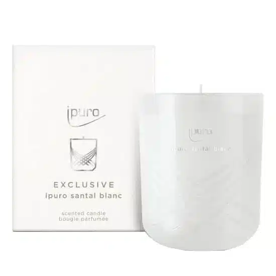 ipuro Exclusive santal blanc 270g scented candle for a warm atmosphere at home