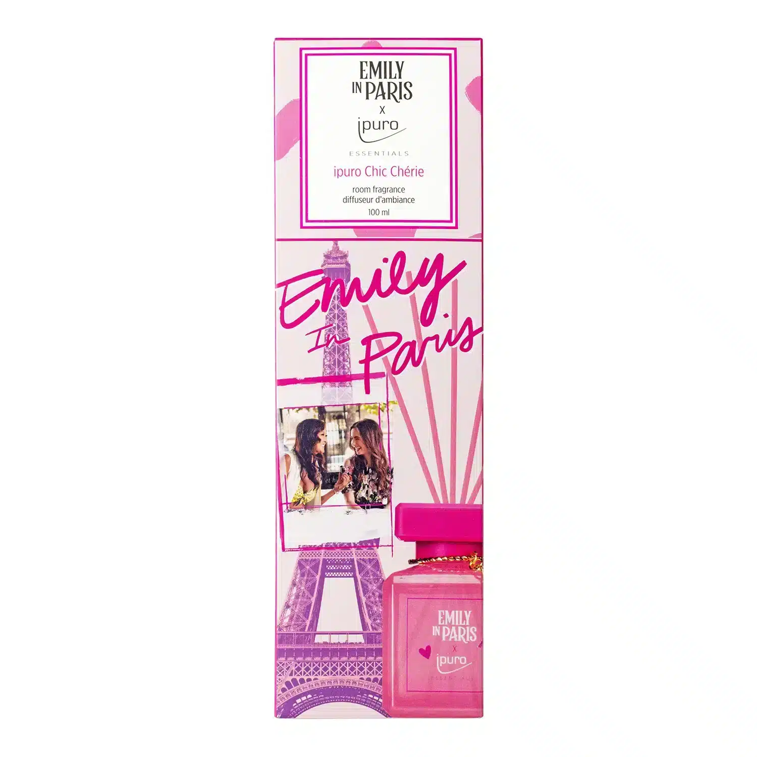 ipuro Essentials Emily in Paris Chic Chérie roomdiffuser 100 ml voor een chique geur in huis
