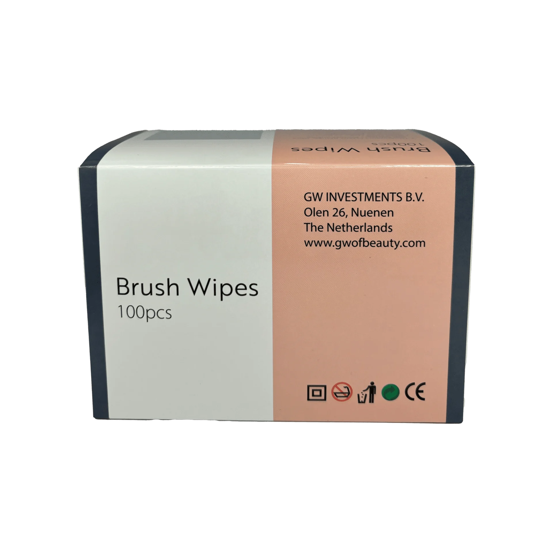 Brush Wipes, set van 100 reinigingsdoekjes voor penselen en nagelaccessoires