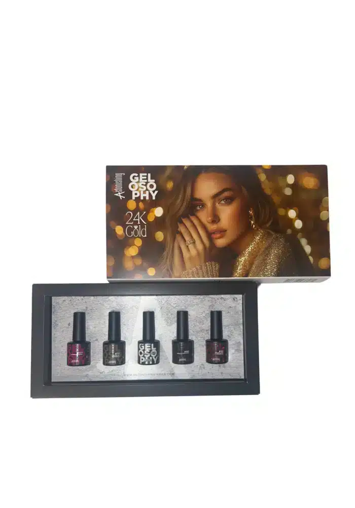 Astonishing Gelosophy 24K Gold Collection kit met 5 gellakjes van 7 ml
