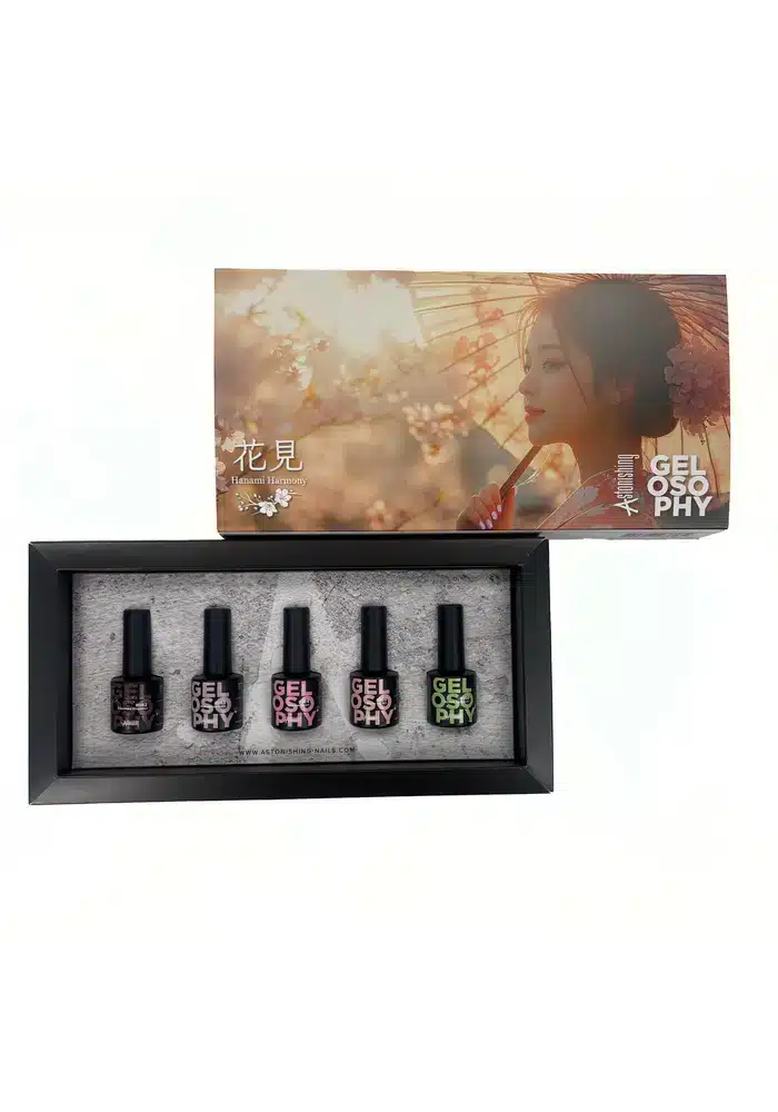 Astonishing Gelosophy Hanami Harmony Collection kit met 5 gellakjes van 7 ml