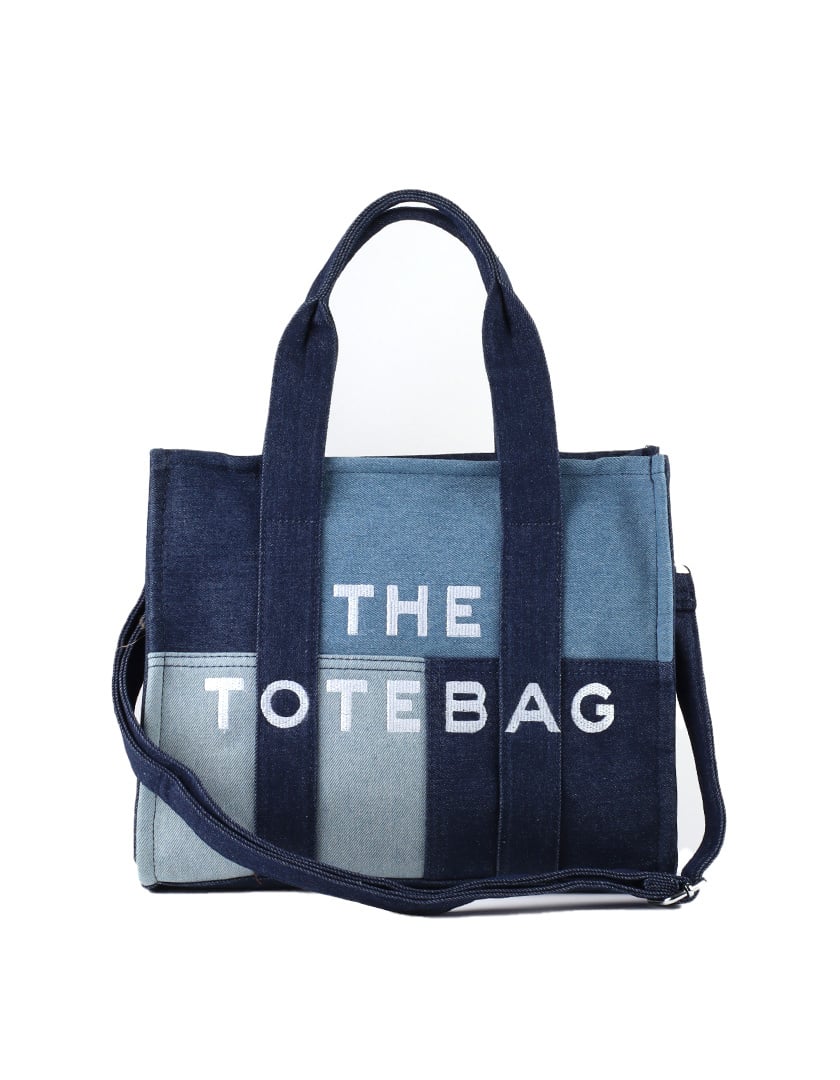 Donkerblauwe denim totebag 'The Totebag' van Giuliano, trendy en ruim voor elke dag