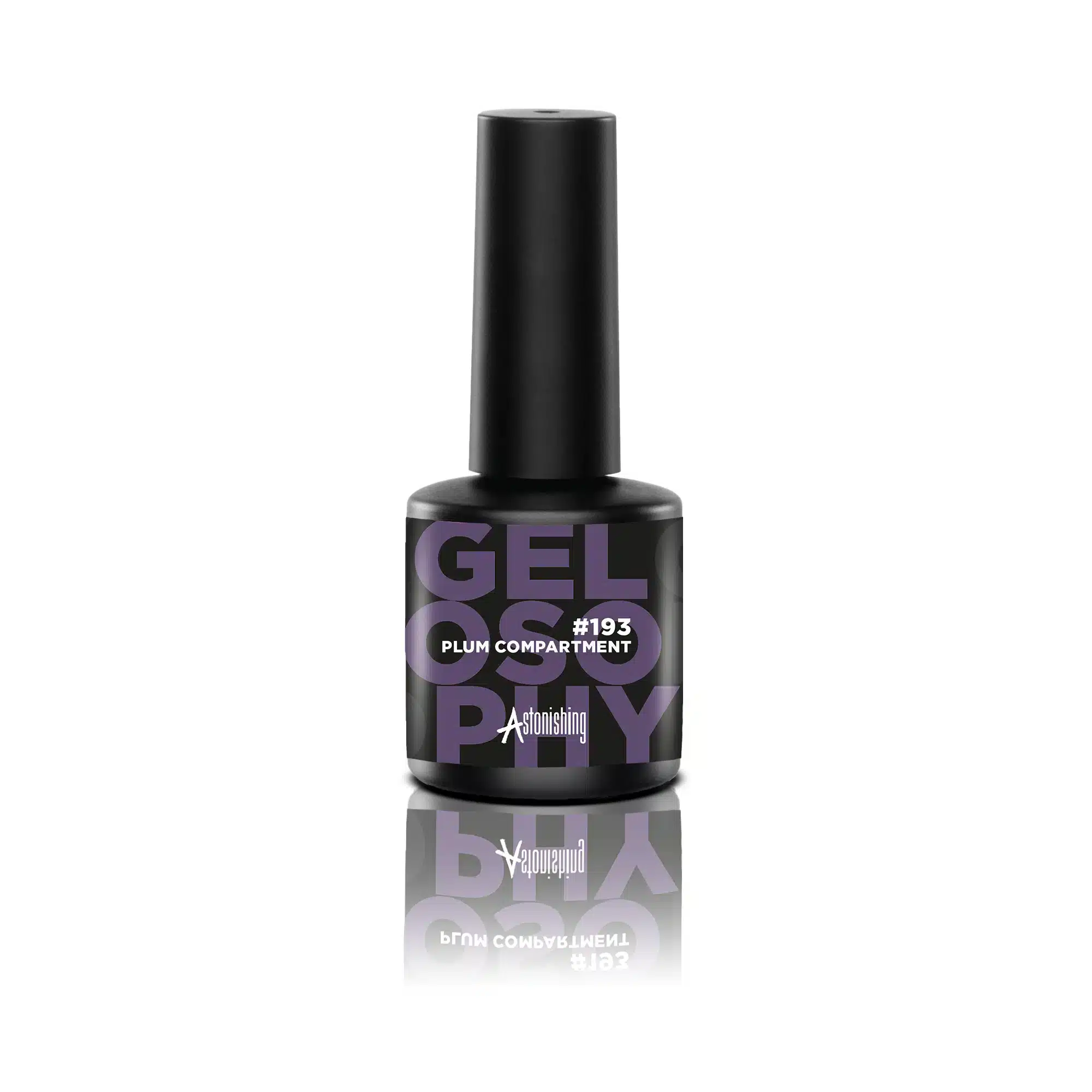 Astonishing Gelosophy #193 Plum Compartment 15ml, gellak in een diepe pruimentint voor de nagels