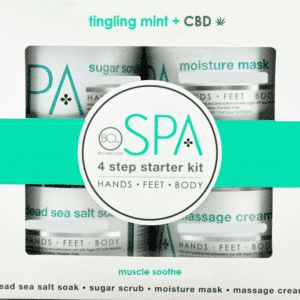 BCL Spa 4 Step Starter Kit met Tingling Mint en CBD voor een verzorgende spa-pedicure